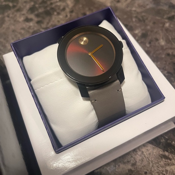 Movado Other - Movado Black and Gold Minimalist Watch